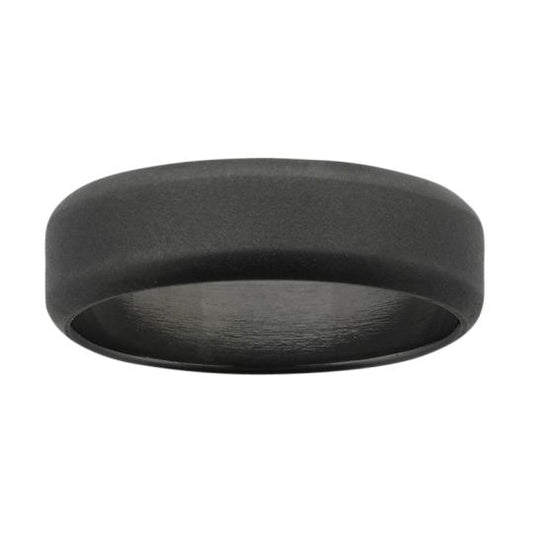 FLAT ROUND EDGE ZIRCONIUM RING, main product view