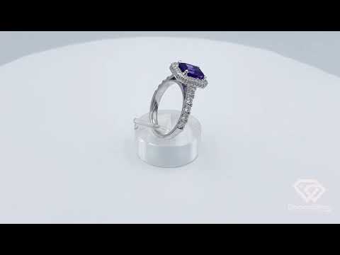 Stunning Diamond Amethyst dress/engagement ring