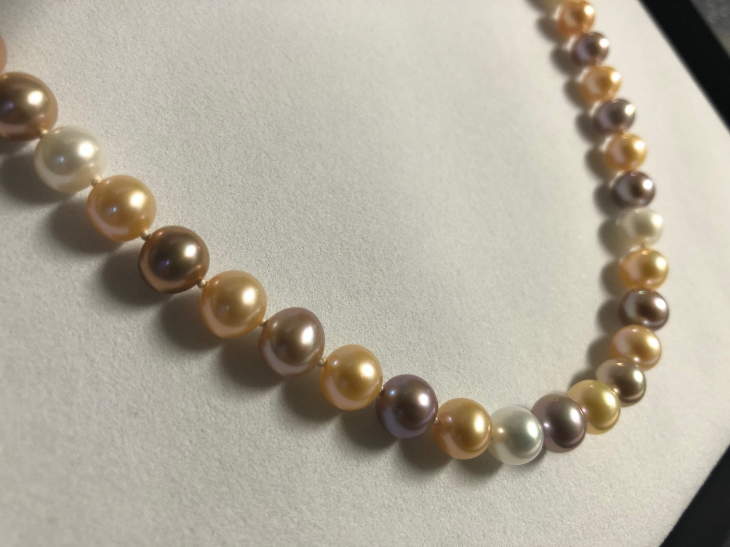 Multicolour Freshwater Pearl Necklace. 7.0-7.5mm AAA Quality.