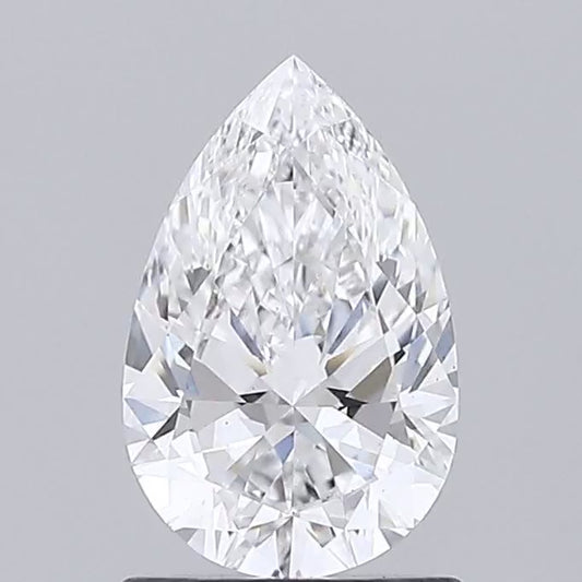 IGI certified Pear brilliant lab grown 1.00 ct D/VS1