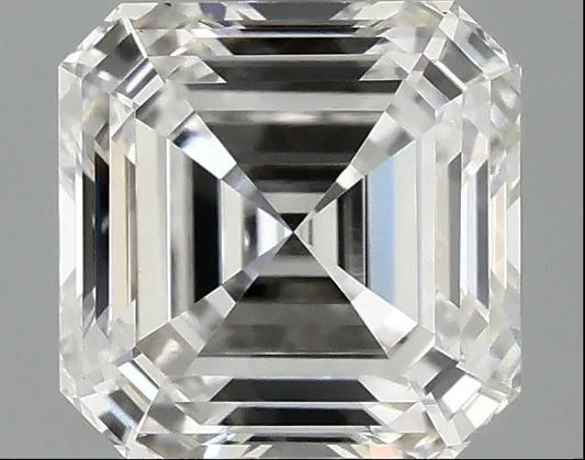 IGI certified asscher cut lab grown 1.01 ct F/VVS2