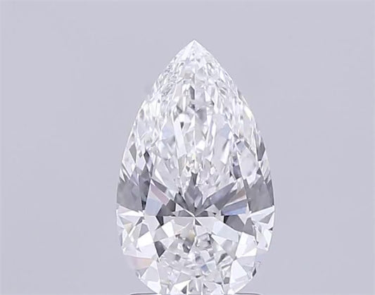 IGI certified Pear brilliant lab grown 2.00 ct E/VS1