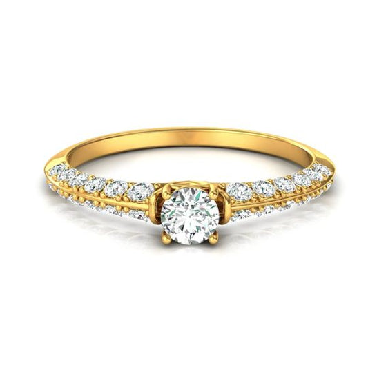 LOVE EDGE DIAMOND ENGAGEMENT RING. SETTING ONLY