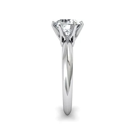 CLASSIC 6 CLAW KNIFE EDGE ENGAGEMENT RING. SETTING ONLY