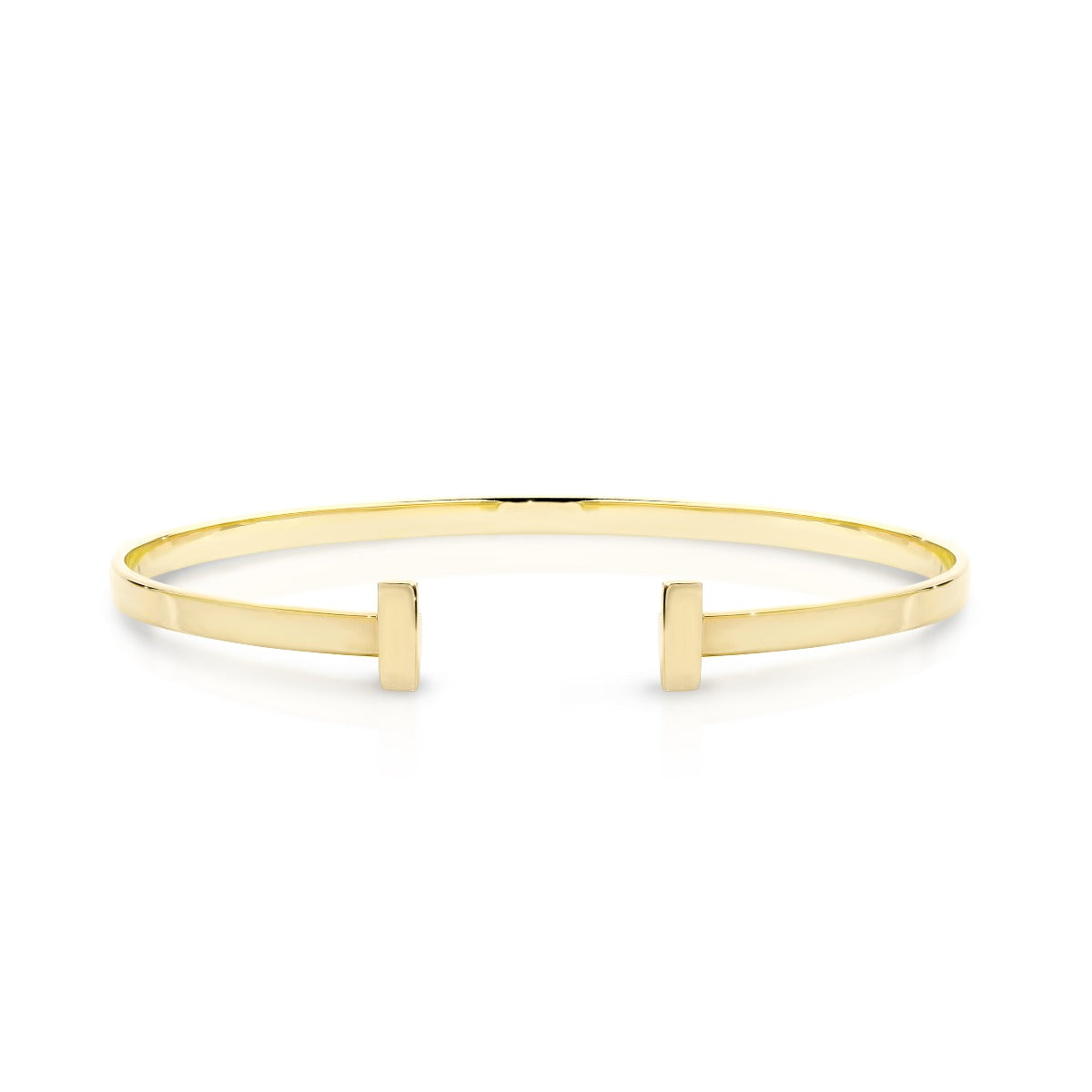 T Bangle in 9K Yellow gold, main product view