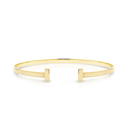 T Bangle in 9K Yellow gold, main product view