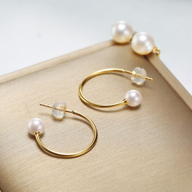 Custom 2 way Pearl earrings